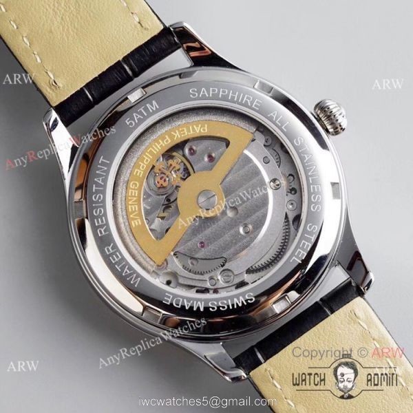 Grade 1A Replica Patek Philippe Moonphase White Dial Watch New Patek Philippe AAA 7
