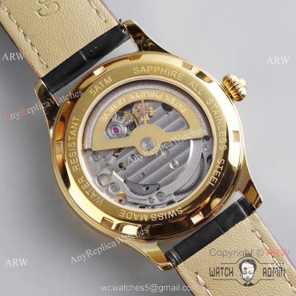 Best Replica Patek Philippe Moon Phase Gold Watch Swiss Grade 1 7