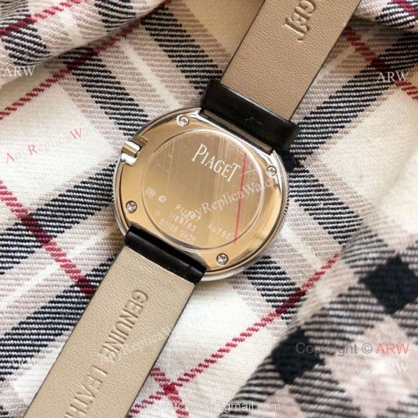 Copy Piaget Ladies Watches Silver Diamond Case Silver Face 7