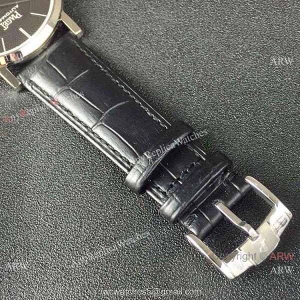 1 1 Best Replica Piaget Altiplano White Dial Black Leather Strap Watch Swiss 9015 7