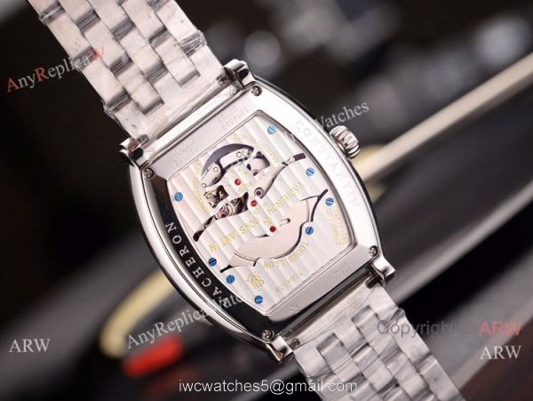 High Quality Vacheron Constantin Malte Stainless Steel Black Dial Watch 7