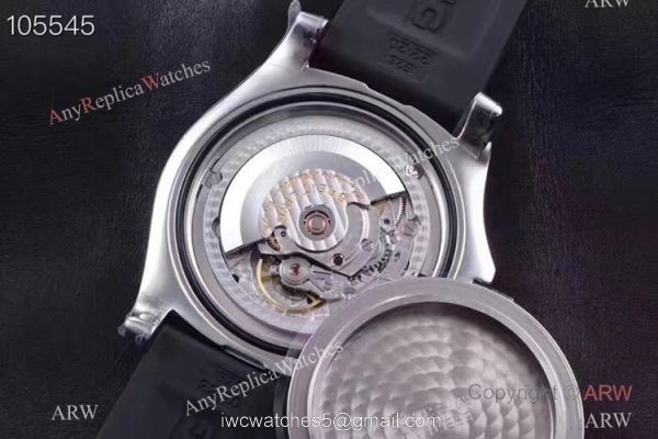 GF Factory Copy Breitling Avenger II GMT Watch SS Black Rubber Strap 7