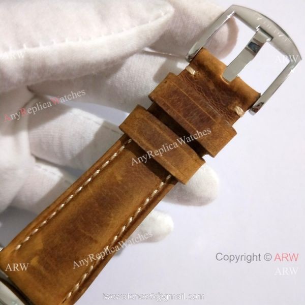 Replica Panerai PAM 904 Luminor DUE Watch SS Gray Face Green Marker 7