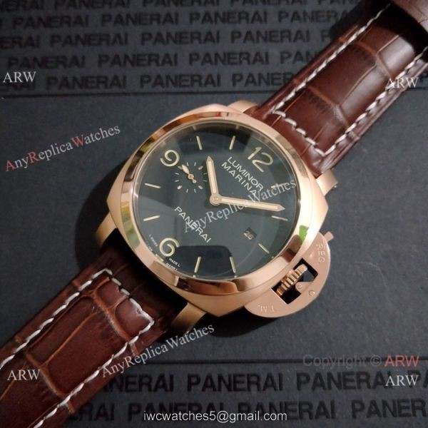 Best Quality Panerai Luminor Marina Rose Gold 44mm Copy Wristwatch 7
