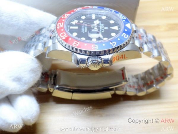 Rolex GMT-Master II Noob Factory 3186 904L Watch Rolex Pepsi Replica 2018 7