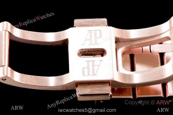 JF Replica Audemars Piguet Royal Oak 26510 Watch Rose Gold Blue Face 41mm 7