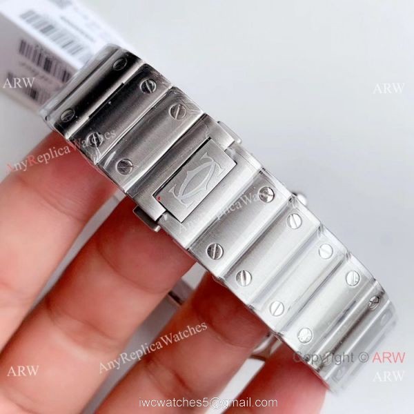 Grade A Replica Cartier Santos Stainless Steel Watch 9015 Automatic Movement 7
