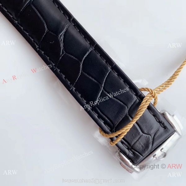 VS Factory Replica Omega De Ville Co-Axial Swiss 8500 Watch SS Black Leather Band 7