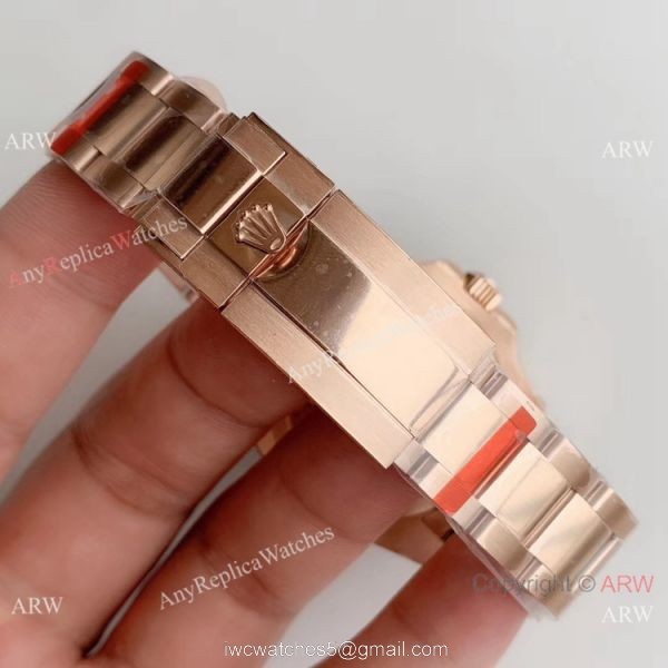 (EW) Replica Rolex GMT Master II Rose Gold 126715 Watch 40mm 7