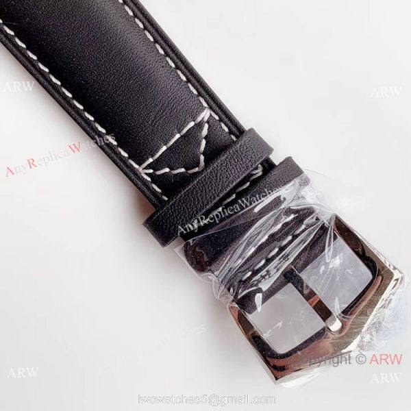 (GR ) Swiss Patek Philippe Calatrava Pilot Travel Time 5524 Replica Watch SS Black Dial 7