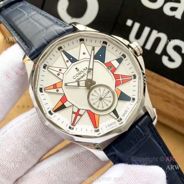 Replica Corum Admirals Cup Legend SS Blue Dial Watch High Quality 7