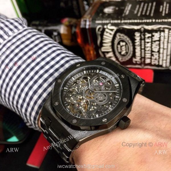 New Style Fake AP Skeleton Watch Audemars Piguet Royal Oak Gold Inner Watch 7