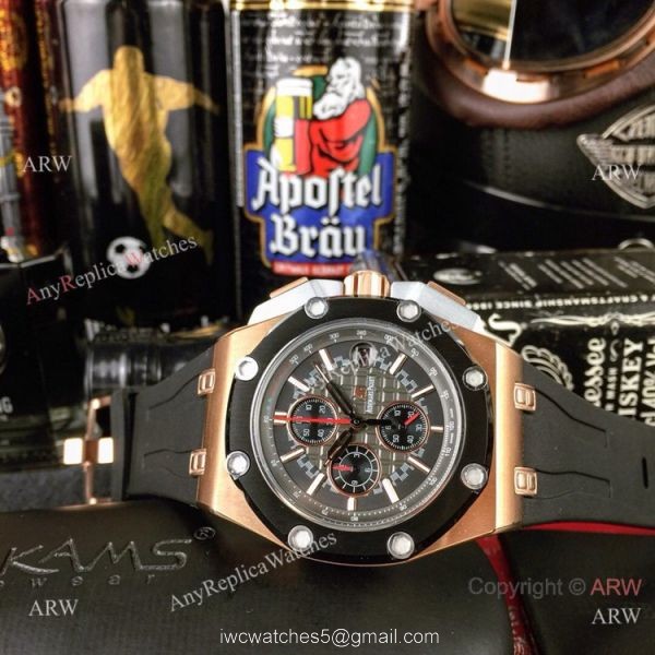 Japan Grade Copy Audemars Piguet Royal Oak offshore Michael Schumacher Watch Rose Gold 7
