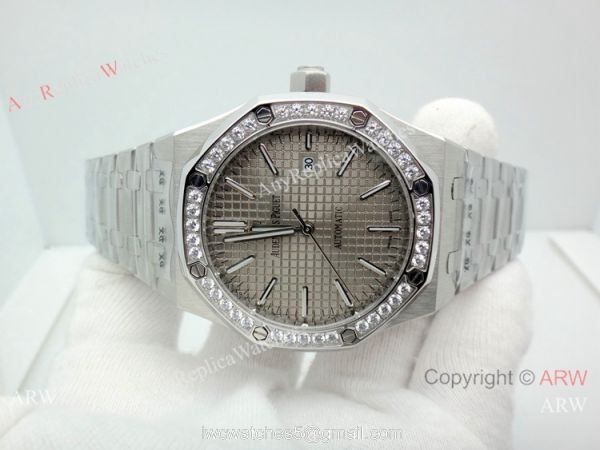 Best Copy Audemars Piguet Royal Oak 44mm Watch Stainless Steel Diamond bezel 7