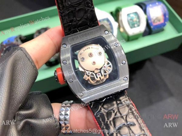 Swiss Quality Richard Mille Skull Replica Watch RM 52-01 Tourbillon for Sale 7