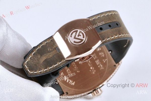 Copy Franck Muller Vanguard Yachting Watch Rose Gold Gray Face 7