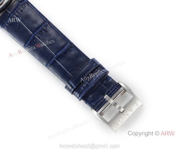 A Lange Sohne Saxonia Thin Swiss 2892 Replica watch New Blue Face 7