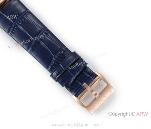 Swiss Grade Copy A.Lange Sohne Saxonia Thin 2892 Watch Rose Gold New Blue Dial 7