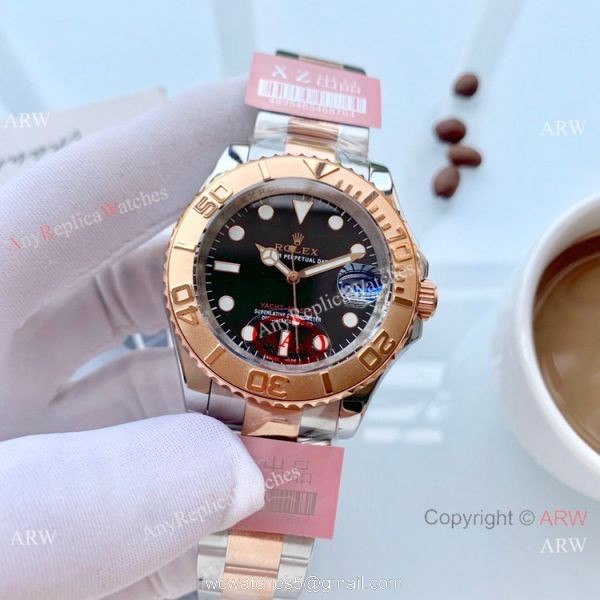 High Quality Rolex Yachtmaster Rose Gold Replica Watch 41mm 7