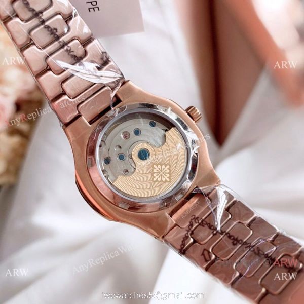 Patek Philippe Nautilus Womens Rose Gold Tourbillon Knock off Watches China 7