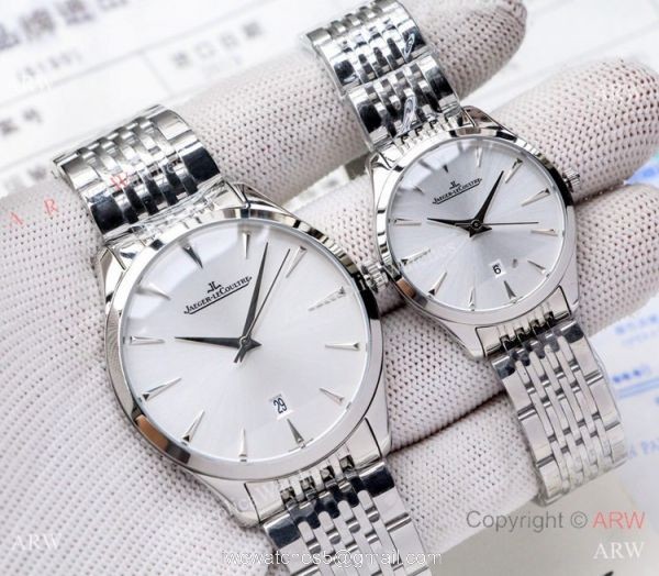 Low Price Copy Jaeger LeCoultre Master QUARTZ Watches SS Blue Dial 7
