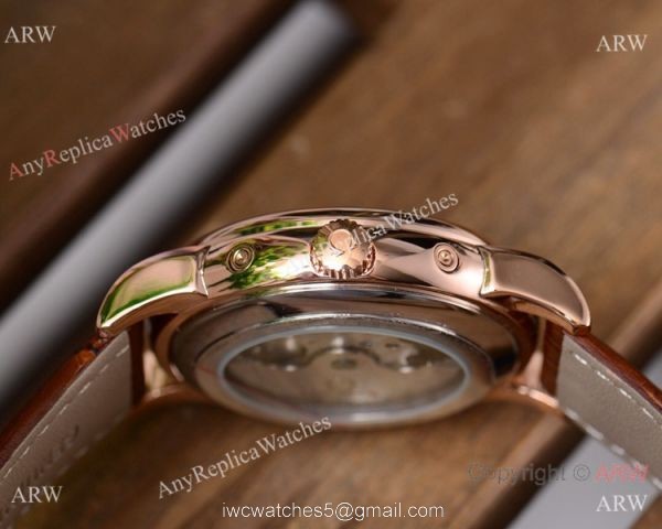 Buy Replica Omega Grand Complications Watches SS Brown Leather Strap 7
