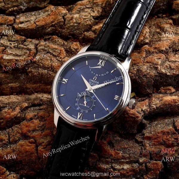 Omega De Ville Fake 40mm Watch 2-Tone Rose Gold Moonphase 7