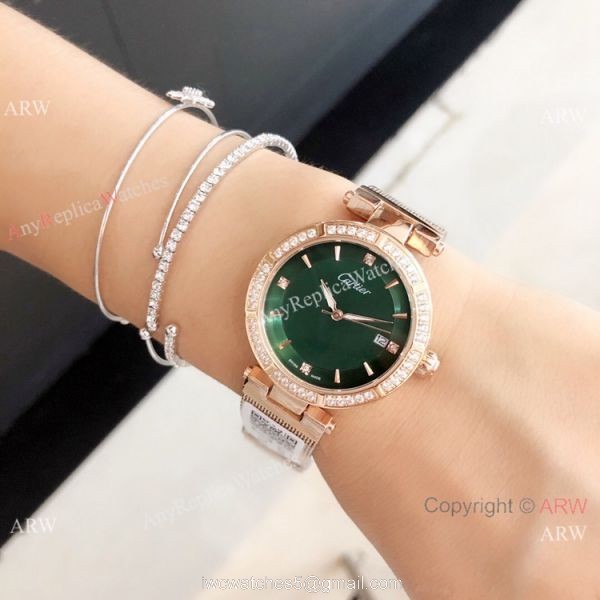 New Copy Cartier Pasha de Black Dial Rose Gold Watch 35mm Women 7