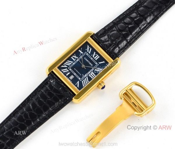 (ER) Cartier Tank Solo W5200027 Automatic Black Roman Dial Watches Super Clone 7