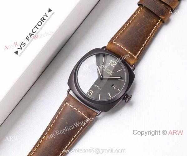 (VS) Swiss Copy Panerai Radiomir BLACK SEAL 45mm Watch Black PVD 7