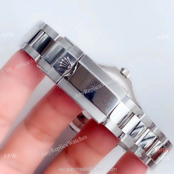 Highest Quality Replica Stainless Steel White Dial Rolex Yacht Master ?r Watch 7