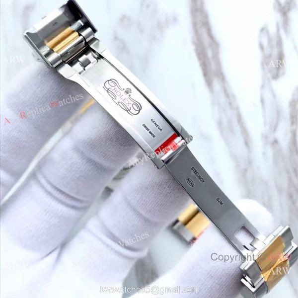 Best Replica Rolex Submariner EW Factory 3135 Two Tone Diamond Watch 7
