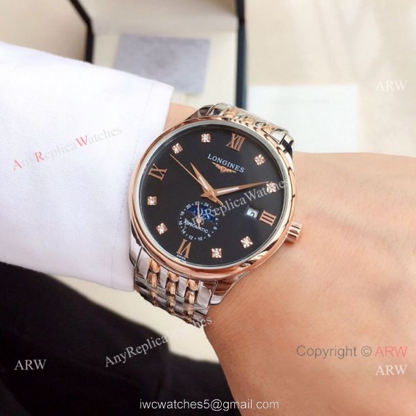 Clone Longines Master Moonphase Stainless Steel Diamond Watch 39mm 7