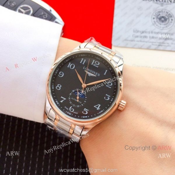 2019 Replica Longines Master Moonphase Automatic 40mm Watch Two Tone 7