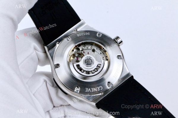 2019 Replica Hublot Classic Fusion Iced Out Diamond Watch 43mm 7