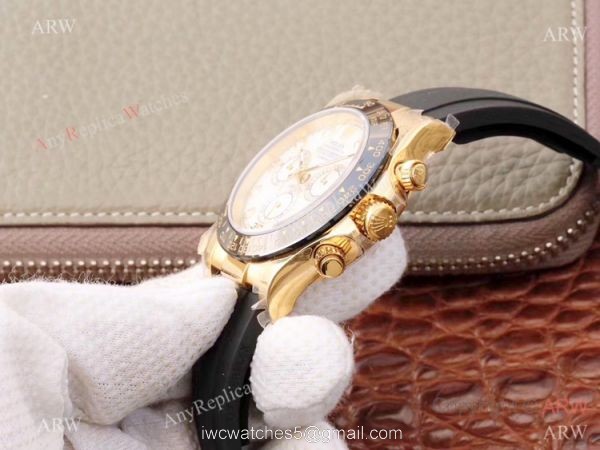 Swiss 4130 JH Factory Rolex Cosmograph Daytona Rubber Band Watch / Rolex Oysterflex Replica Watch 7