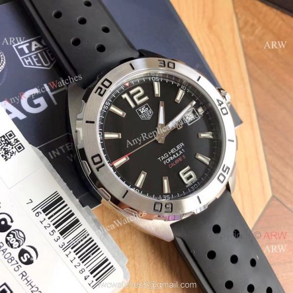 Swiss Grade Replica Tag Heuer F1 Calibre 5 Black Dial Watch 2019 New 7