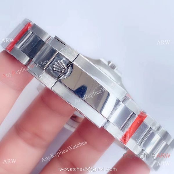 UN factory/904L/Swiss 3285 Rolex Gmt Master II Pepsi Replica Watch Black Dial Oyster Band 7