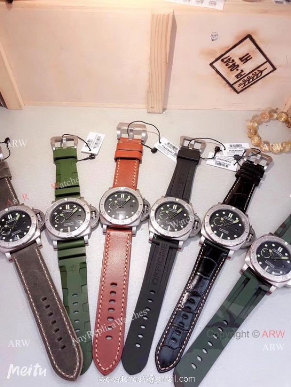 Panerai Luminor Submersible Mike Horn Edition SS Green Marker Watch PAM 985 7