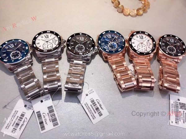 Cartier Calibre De Diver Stainless Steel Black Bezel Watches Buy Imitation Watches from China 7