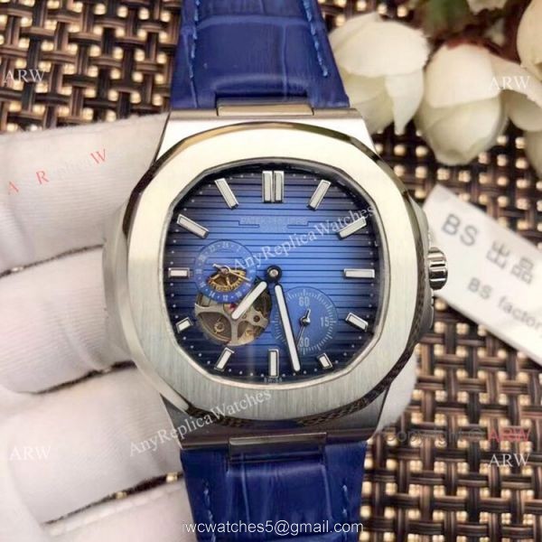 Replica Patek Philippe Tourbillon Nautilus Stainless Steel Watches 42mm 7