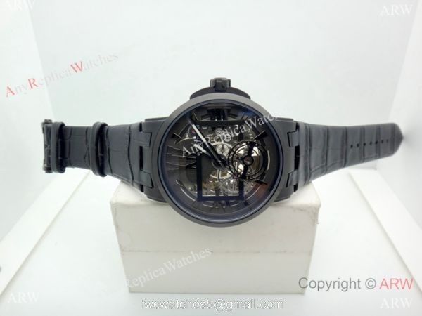New Copy Ulysse Nardin Executive Dual Time All Black Watches 7