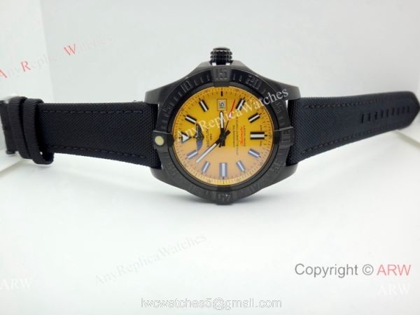 New Replica Breitling Avenger II Seawolf Yellow Dial Watch 7