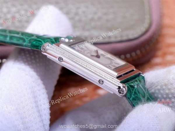 Swiss Grade Cartier Tank Basculante Lady Wrist Cabriolet Watch 7