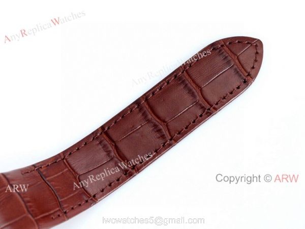 AAA Copy Cartier Santos De Iced Out Brown Dial Automatic Wrist 7