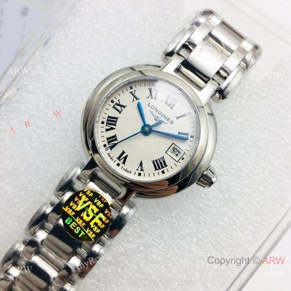 (VSF) Best Replica Longines PrimaLuna Watch Stainless Steel Roman Dial 7
