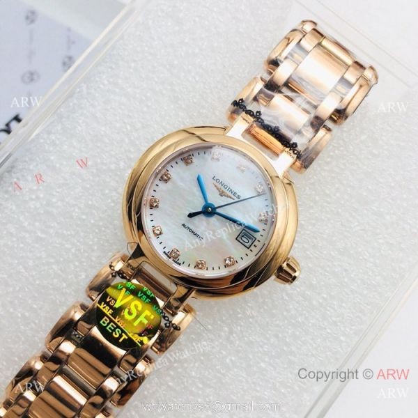 Swiss Grade Copy Longines PrimaLuna VS Factory L592 Watch Mother-Of-Pearl Dial 7