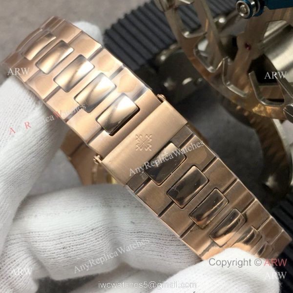 Swiss Copy Patek Philippe Nautilus GB Factory CAL.324 Watch Rose Gold 40mm 7