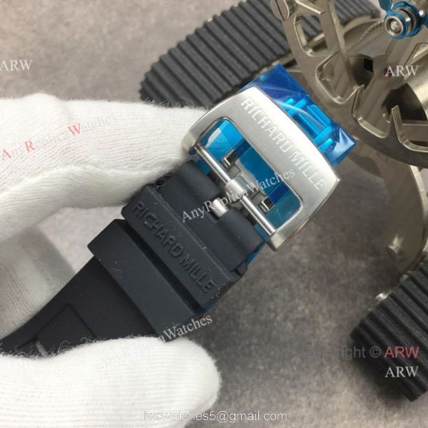 Super Clone Richard Mille RM 052 Skull Face Stainless Steel Men Watch 7