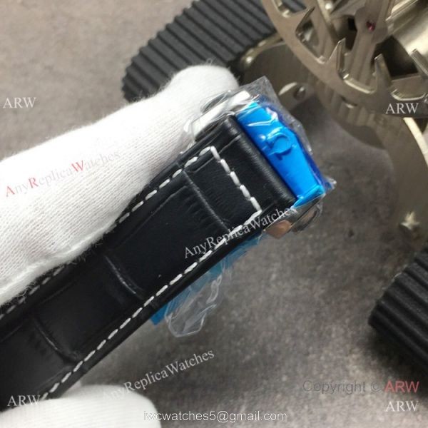 (OM) Swiss Replica Omega Speedmaster Racing Master Chronomeyer Watch Black Leather Strap 7